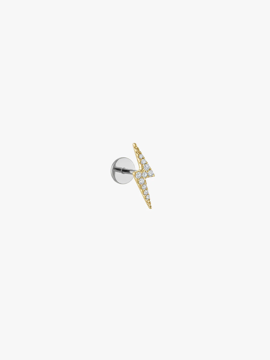 Lightning Sapphire Flat Back Stud
