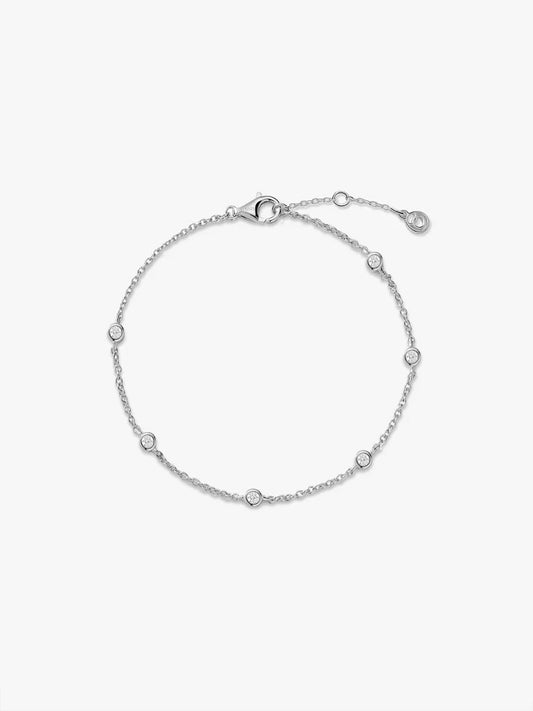 Silver Mini Station Bracelet