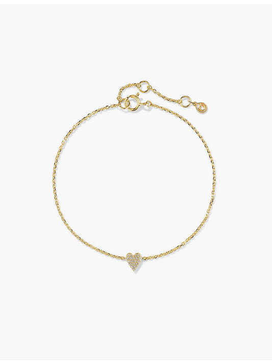 Pave Heart Bracelet