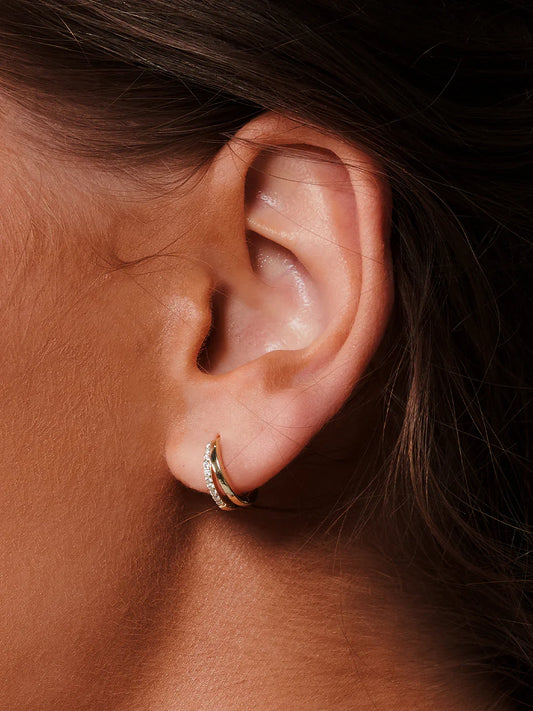 Double Semicircle Huggies