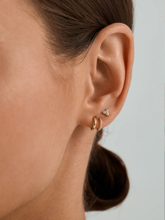 Mini Double Row Huggies