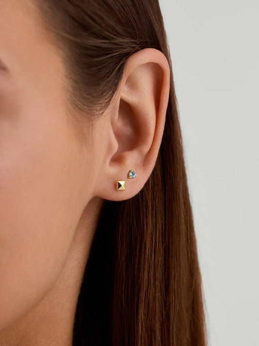 Mini Aquamarine Studs
