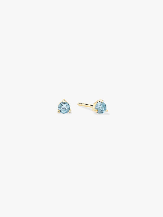 Mini Aquamarine Studs