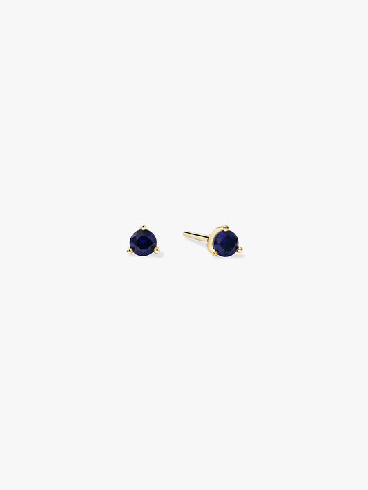 Mini Blue Sapphire Studs