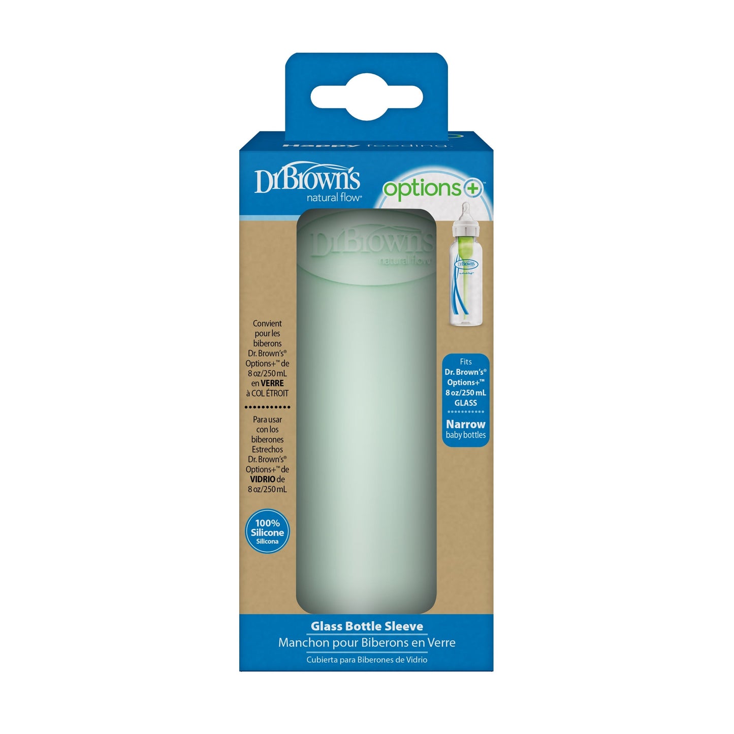 Dr. Brown’s Natural Flow® Options+™ Narrow Glass Bottle Silicone Sleeves